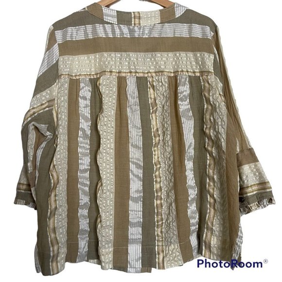 Maggie & Max 2x Button Down Blouse - Picture 2 of 7